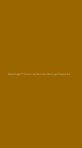Tampilan Antarmuka Aplikasi Bandartogel77 Online Cara Recovery Akun Lupa Password - 4