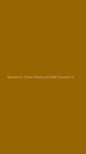Tampilan Antarmuka Aplikasi Batamtoto Online Pembersih Ram Otomatis - 4