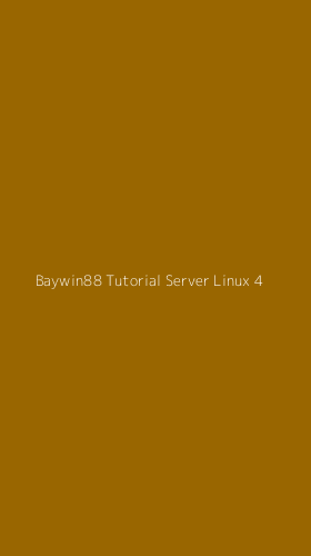 Tampilan Antarmuka Aplikasi Baywin88 Tutorial Server Linux - 4