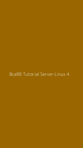 Tampilan Antarmuka Aplikasi Bca88 Tutorial Server Linux - 4