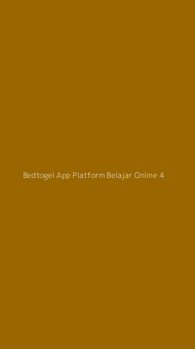 Tampilan Antarmuka Aplikasi Bedtogel App Platform Belajar Online - 4