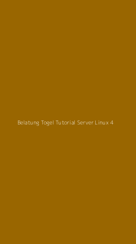 Tampilan Antarmuka Aplikasi Belatung Togel Tutorial Server Linux - 4