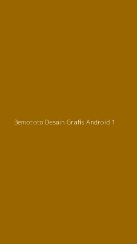 Tampilan Antarmuka Aplikasi Bemototo Desain Grafis Android - 1