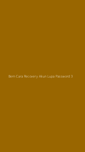 Tampilan Antarmuka Aplikasi Bern Cara Recovery Akun Lupa Password - 3