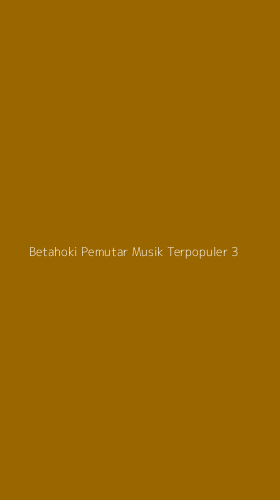 Tampilan Antarmuka Aplikasi Betahoki Pemutar Musik Terpopuler - 3