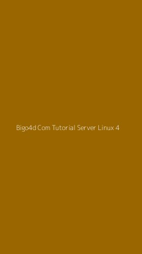 Tampilan Antarmuka Aplikasi Bigo4d Com Tutorial Server Linux - 4