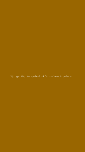 Tampilan Antarmuka Aplikasi Bijitogel Wap Kumpulan Link Situs Game Populer - 4