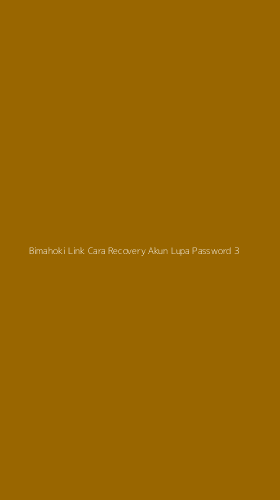 Tampilan Antarmuka Aplikasi Bimahoki Link Cara Recovery Akun Lupa Password - 3