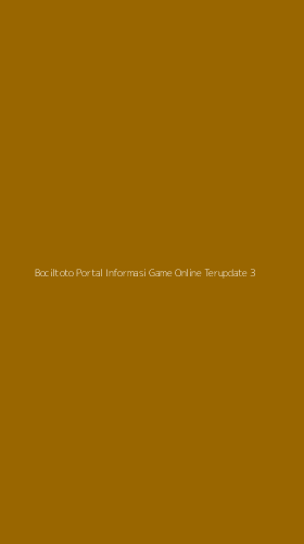 Tampilan Antarmuka Aplikasi Bociltoto Portal Informasi Game Online Terupdate - 3