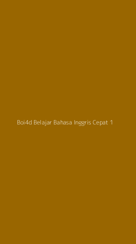 Tampilan Antarmuka Aplikasi Boi4d Belajar Bahasa Inggris Cepat - 1