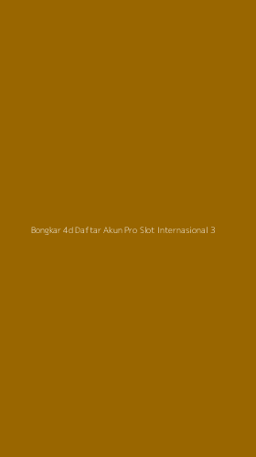 Tampilan Antarmuka Aplikasi Bongkar 4d Daftar Akun Pro Slot Internasional - 3
