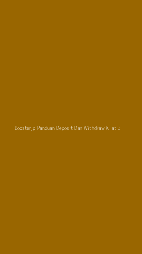 Tampilan Antarmuka Aplikasi Boosterjp Panduan Deposit Dan Withdraw Kilat - 3