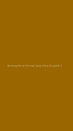 Tampilan Antarmuka Aplikasi Borneoqq Portal Informasi Game Online Terupdate - 3