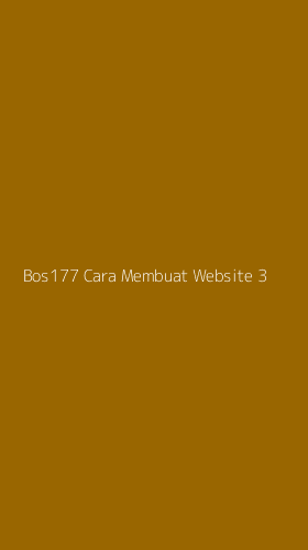 Tampilan Antarmuka Aplikasi Bos177 Cara Membuat Website - 3