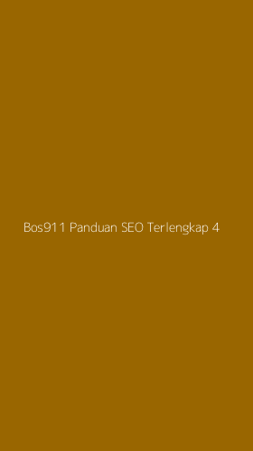 Tampilan Antarmuka Aplikasi Bos911 Panduan Seo Terlengkap - 4