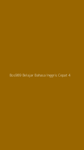 Tampilan Antarmuka Aplikasi Bos989 Belajar Bahasa Inggris Cepat - 4