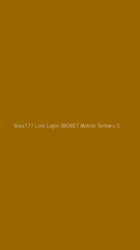 Tampilan Antarmuka Aplikasi Boss177 Link Login Sbobet Mobile Terbaru - 3