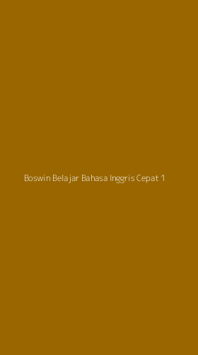 Tampilan Antarmuka Aplikasi Boswin Belajar Bahasa Inggris Cepat - 1