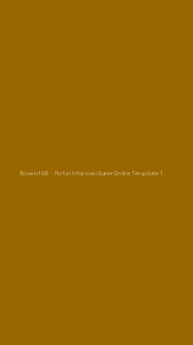 Tampilan Antarmuka Aplikasi Boswin168 - Portal Informasi Game Online Terupdate - 1