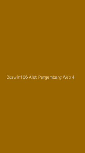 Tampilan Antarmuka Aplikasi Boswin186 Alat Pengembang Web - 4