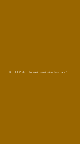 Tampilan Antarmuka Aplikasi Boy Slot Portal Informasi Game Online Terupdate - 4