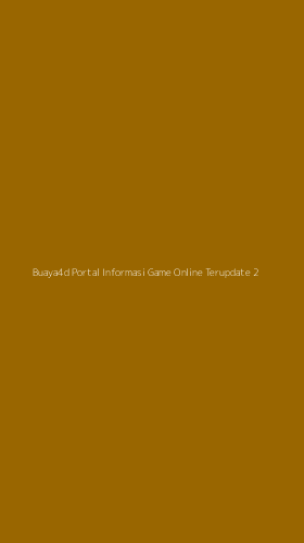 Tampilan Antarmuka Aplikasi Buaya4d Portal Informasi Game Online Terupdate - 2
