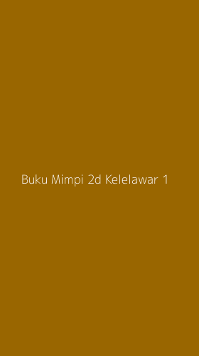 Tampilan Antarmuka Aplikasi Buku Mimpi 2d Kelelawar - 1