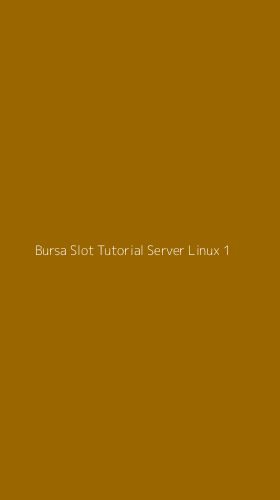 Tampilan Antarmuka Aplikasi Bursa Slot Tutorial Server Linux - 1
