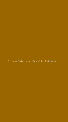 Tampilan Antarmuka Aplikasi Burung 4d Aplikasi Akses Game Online Terlengkap - 1