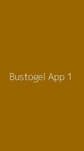 Tampilan Antarmuka Aplikasi Bustogel App - 1
