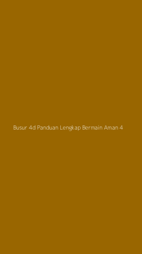 Tampilan Antarmuka Aplikasi Busur 4d Panduan Lengkap Bermain Aman - 4