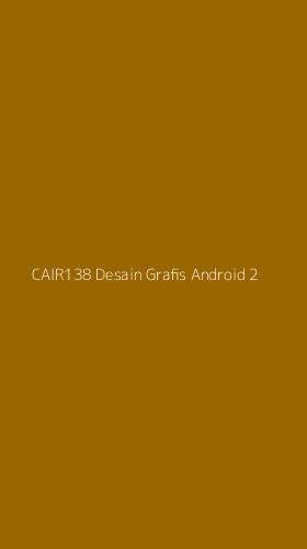 Tampilan Antarmuka Aplikasi Cair138 Desain Grafis Android - 2