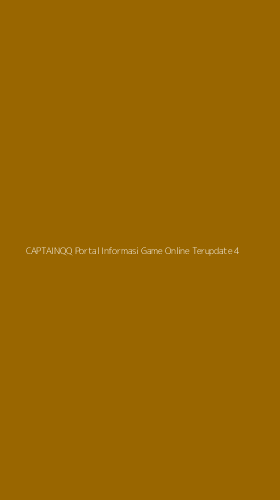 Tampilan Antarmuka Aplikasi Captainqq Portal Informasi Game Online Terupdate - 4