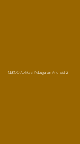 Tampilan Antarmuka Aplikasi Cekqq Aplikasi Kebugaran Android - 2