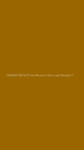 Tampilan Antarmuka Aplikasi Cendana168 Slot Cara Recovery Akun Lupa Password - 1