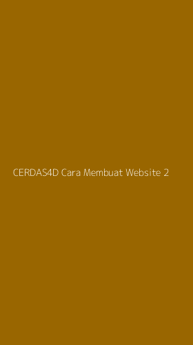 Tampilan Antarmuka Aplikasi Cerdas4d Cara Membuat Website - 2