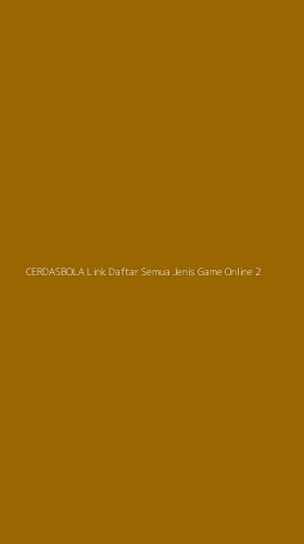 Tampilan Antarmuka Aplikasi Cerdasbola Link Daftar Semua Jenis Game Online - 2
