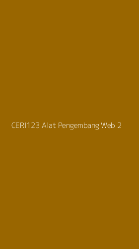 Tampilan Antarmuka Aplikasi Ceri123 Alat Pengembang Web - 2