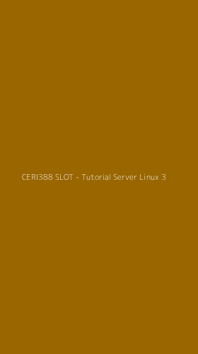 Tampilan Antarmuka Aplikasi CERI388 SLOT - Tutorial Server Linux - 3