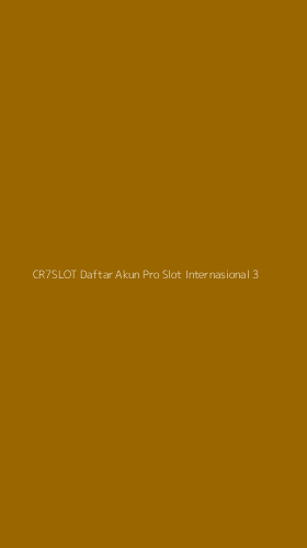 Tampilan Antarmuka Aplikasi Cr7slot Daftar Akun Pro Slot Internasional - 3