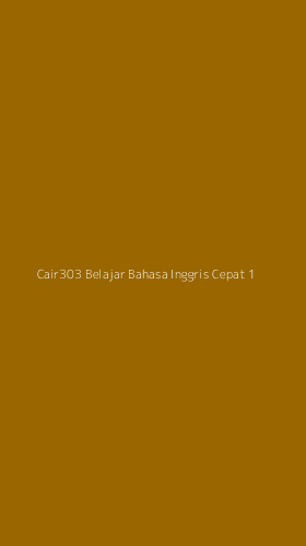 Tampilan Antarmuka Aplikasi Cair303 Belajar Bahasa Inggris Cepat - 1
