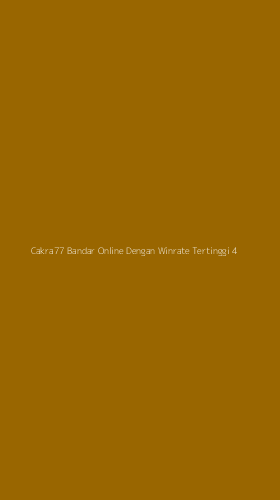 Tampilan Antarmuka Aplikasi Cakra77 Bandar Online Dengan Winrate Tertinggi - 4