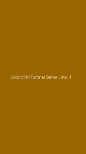 Tampilan Antarmuka Aplikasi Caloslot4d Tutorial Server Linux - 1
