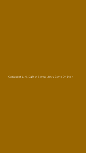 Tampilan Antarmuka Aplikasi Cambobet Link Daftar Semua Jenis Game Online - 4