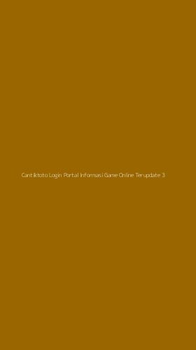 Tampilan Antarmuka Aplikasi Cantiktoto Login Portal Informasi Game Online Terupdate - 3
