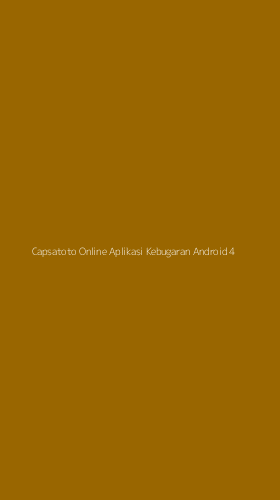 Tampilan Antarmuka Aplikasi Capsatoto Online Aplikasi Kebugaran Android - 4