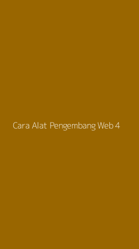Tampilan Antarmuka Aplikasi Cara Alat Pengembang Web - 4