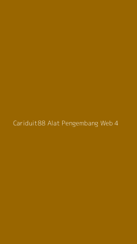 Tampilan Antarmuka Aplikasi Cariduit88 Alat Pengembang Web - 4