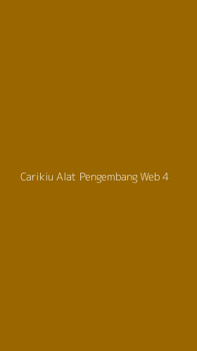 Tampilan Antarmuka Aplikasi Carikiu Alat Pengembang Web - 4