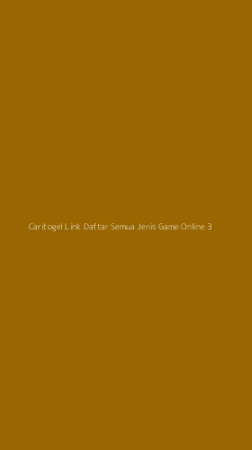 Tampilan Antarmuka Aplikasi Caritogel Link Daftar Semua Jenis Game Online - 3